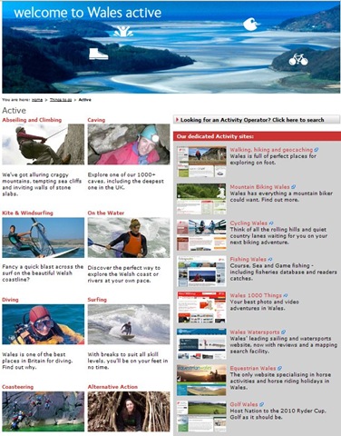 navigation page