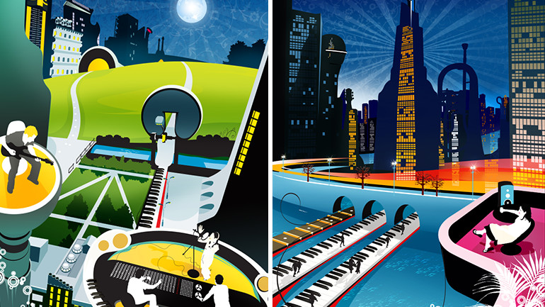 Simply Music illustration sample